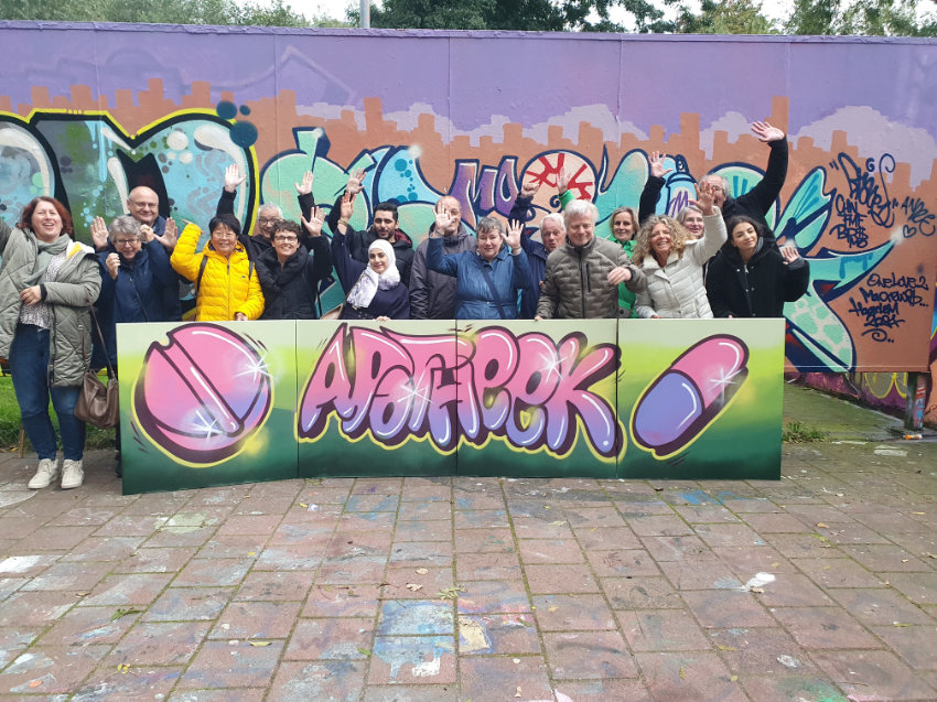 Graffiti teambuilding uitje in Haarlem
