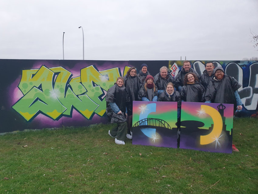 Graffiti uitje Buro Rondom in Zwolle