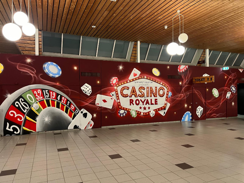 Wandschildering Schuttersveld