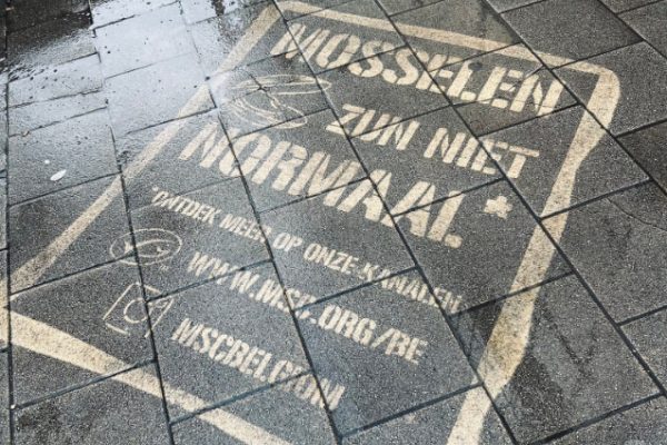 Reverse graffiti campagne MSC