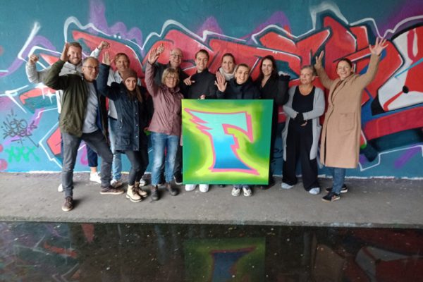 Fivoor graffiti workshop in Maassluis