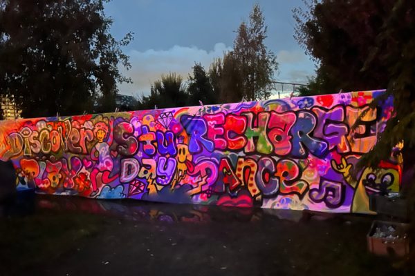 Graffiti spuiten tijdens StuDay Antwerpen