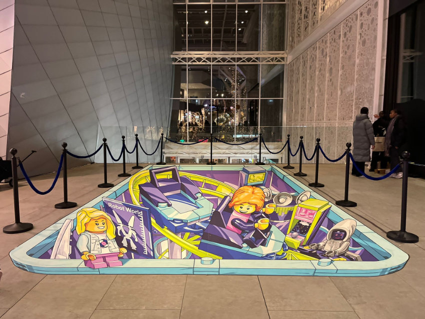 3D streetpainting LEGO