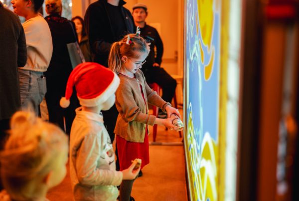 Graffiti wand tijdens GGZ evenement