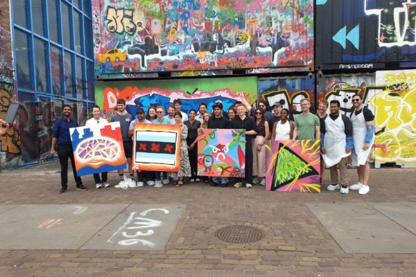 Adyen graffiti incentive bij NDSM Amsterdam