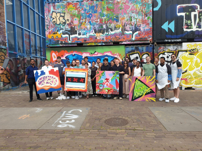 Adyen graffiti incentive bij NDSM Amsterdam