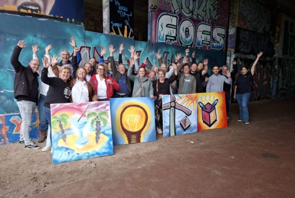 Enexis graffiti bedrijfsuitje in Amersfoort