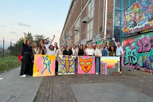 Graffiti uitje Rino bij NDSM Amsterdam