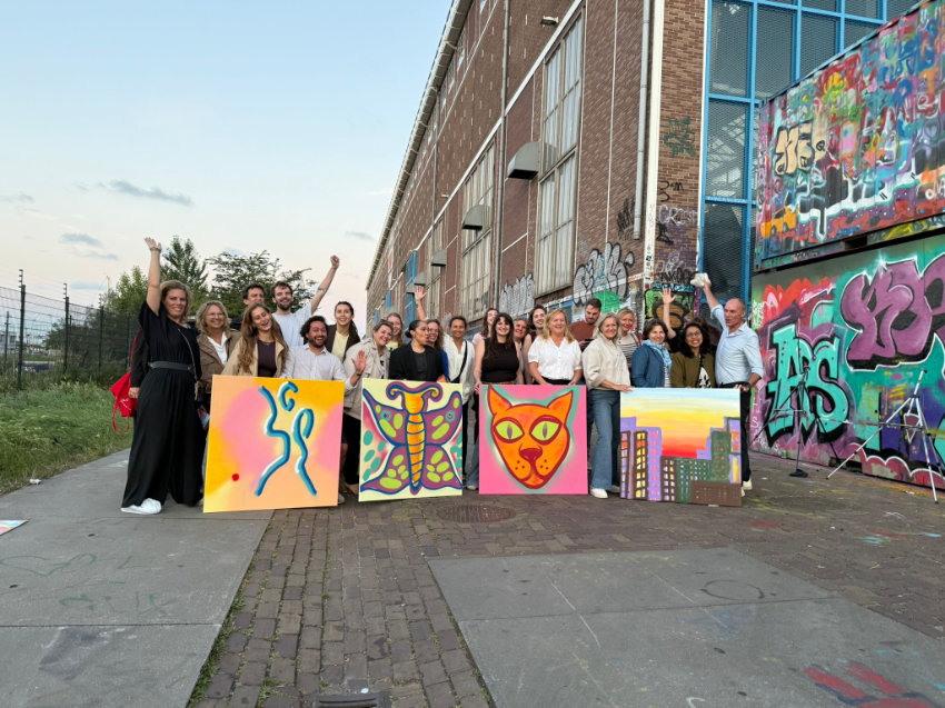 Graffiti uitje Rino bij NDSM Amsterdam