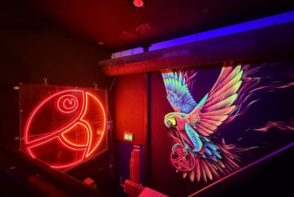 Fluor schildering DSS Phoenix in Delft