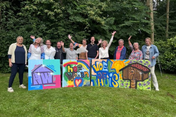 Graffiti spuiten tijdens bedrijfsuitje Rijswijk