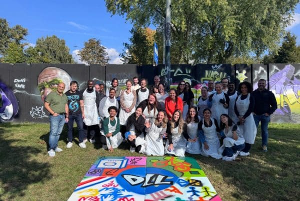 Graffiti workshop als afdelingsuitje DLL int.