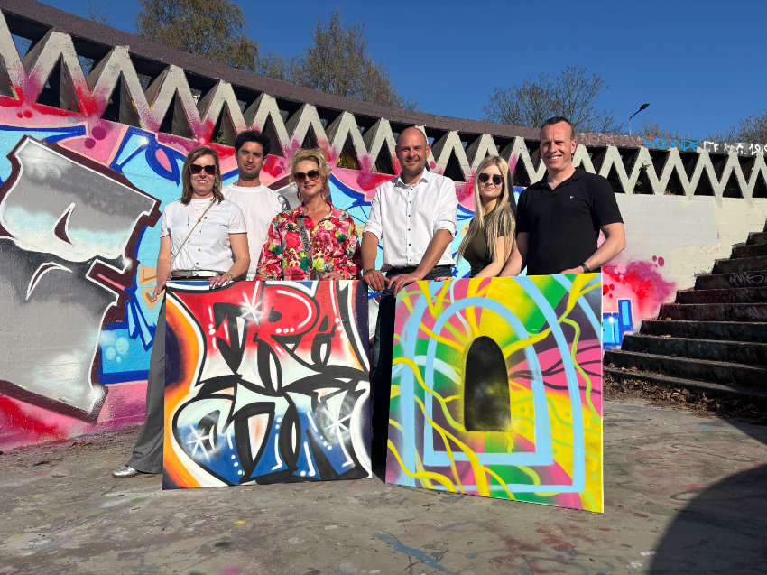 Graffiti teamuitje in Den Bosch