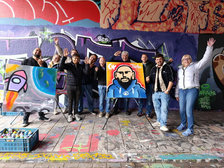 Graffiti groepsuitje in Den Haag