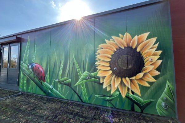 Anti-graffiti muurschildering ProRail