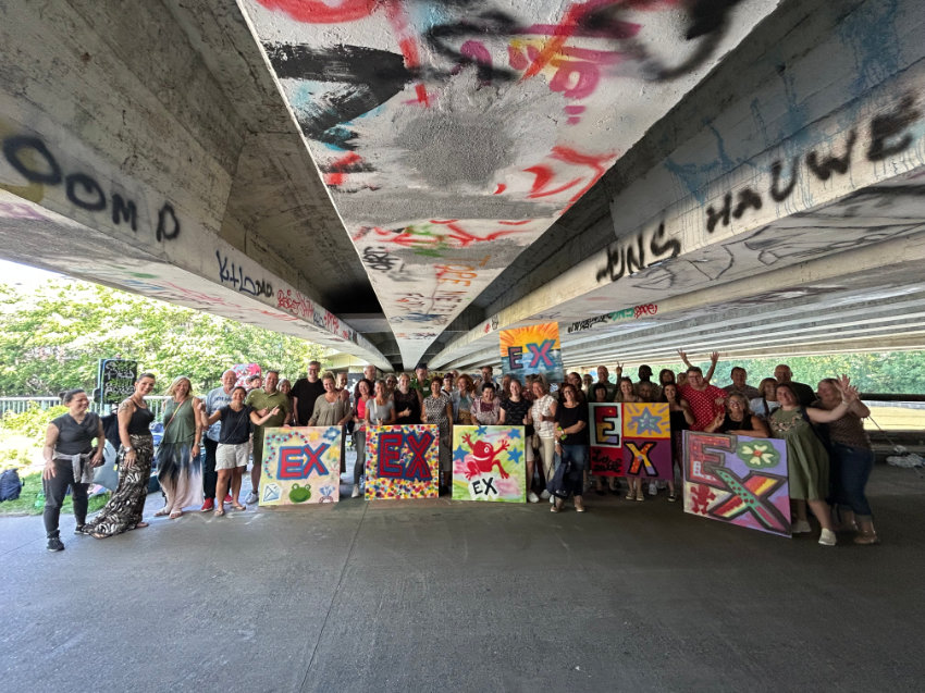 Graffiti incentive op locatie in Gent