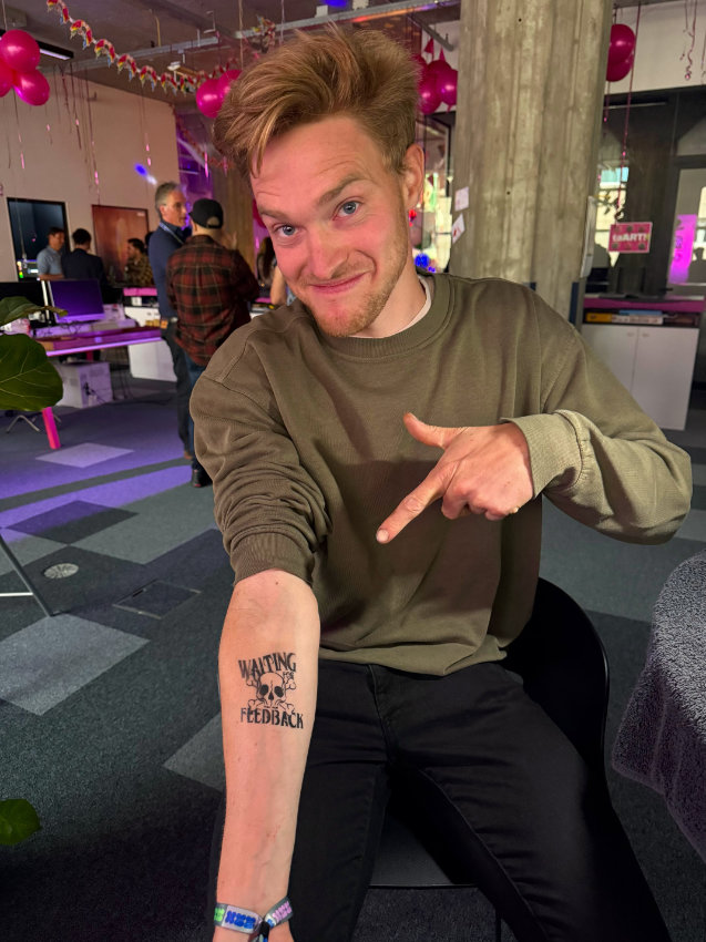 Tijdelijke tattoos bedrijfsevent ARA