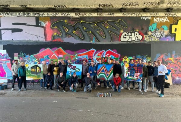 Creatief graffiti-uitje Alliander in Woerden