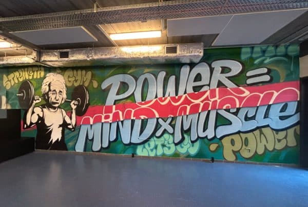 Street art mural Thomas More Kempen