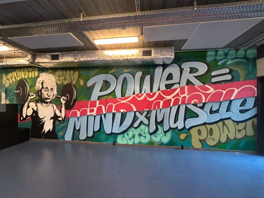 Street art mural Thomas More Kempen