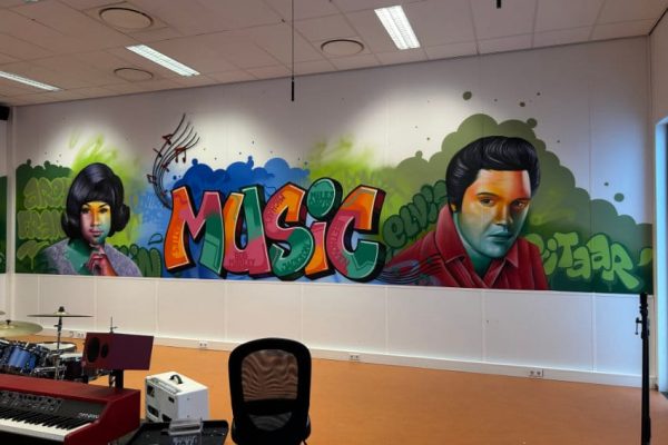 leurrijke murals Teylingen college