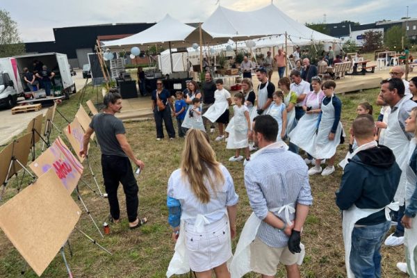 Graffitiworkshops tijdens bedrijfsfeest Cibor